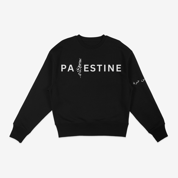 OLIVE MAP PALESTINE SWEATSHIRT