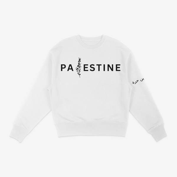 OLIVE MAP PALESTINE SWEATSHIRT