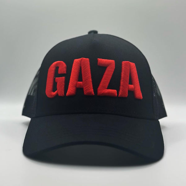 Black & Red Gaza Cap